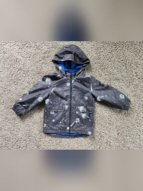 Carter's Space Print Windbreaker Rain Coat Toddler Size 4t